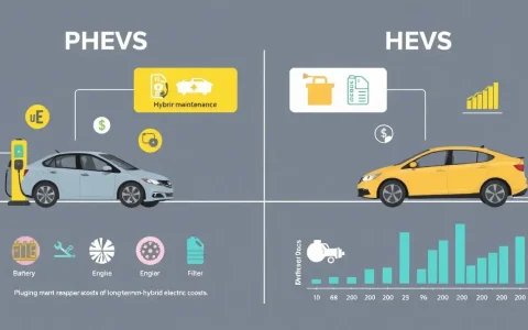 What are the long-term maintenance costs for PHEVs compared to HEVs