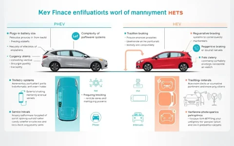 What are the main factors contributing to the maintenance costs of PHEVs compared to HEVs