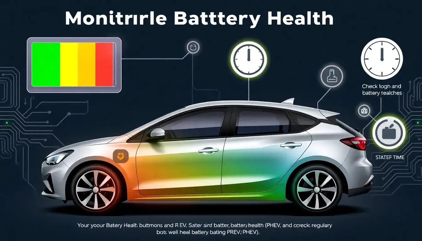 How often should I check the battery health in a PHEV