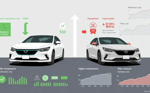 Do PHEVs with lower maintenance costs also have lower depreciation rates