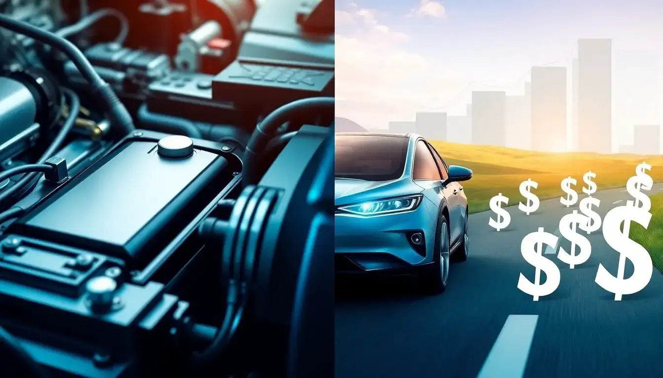 How does the battery maintenance cost impact the overall cost of PHEVs