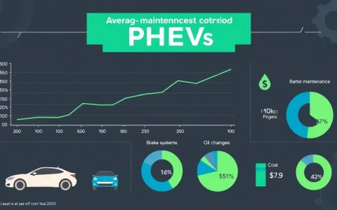 What are the average maintenance costs for PHEVs over a 10-year period