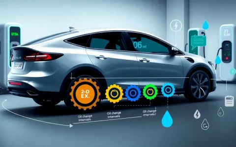 How does the electric mileage affect the oil change interval in PHEVs