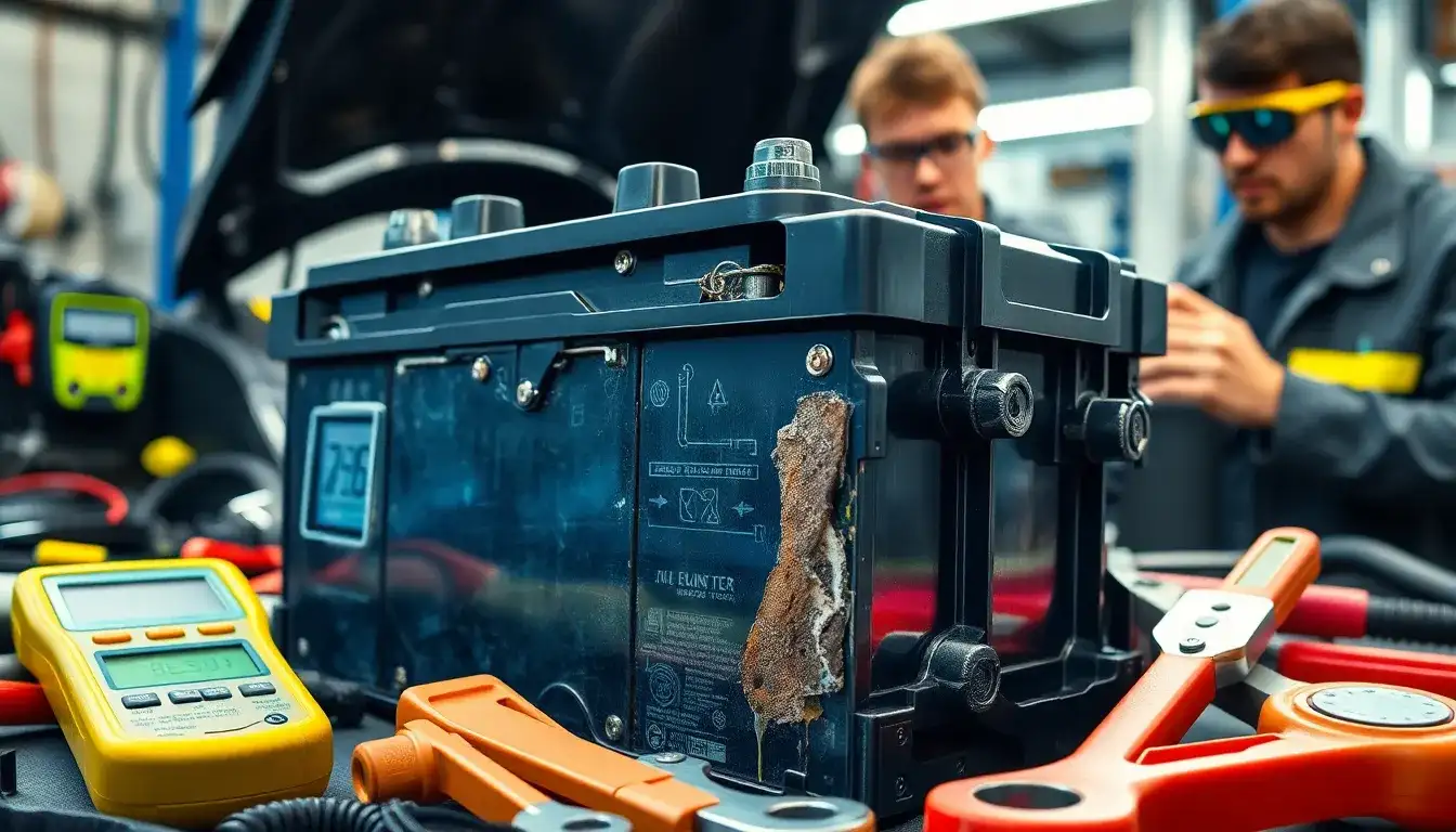 What are the signs that a PHEV battery needs inspection