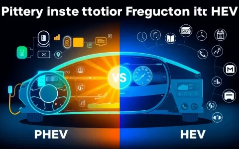 How does battery inspection frequency differ between PHEVs and traditional hybrids