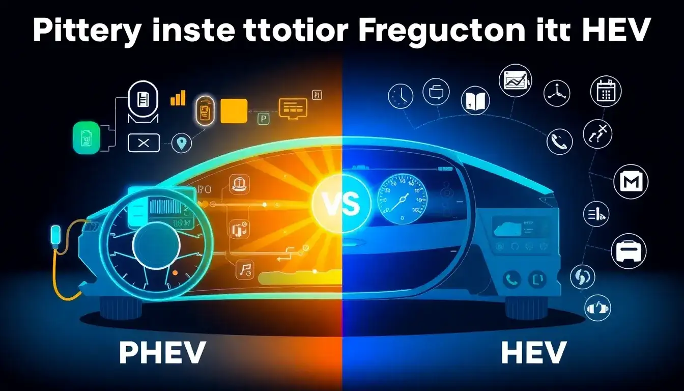 How does battery inspection frequency differ between PHEVs and traditional hybrids