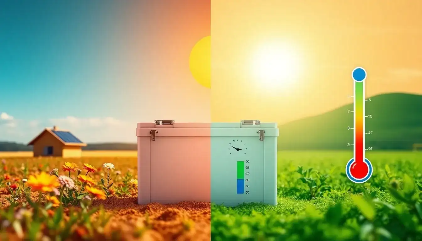 What impact does temperature have on the longevity of solar batteries