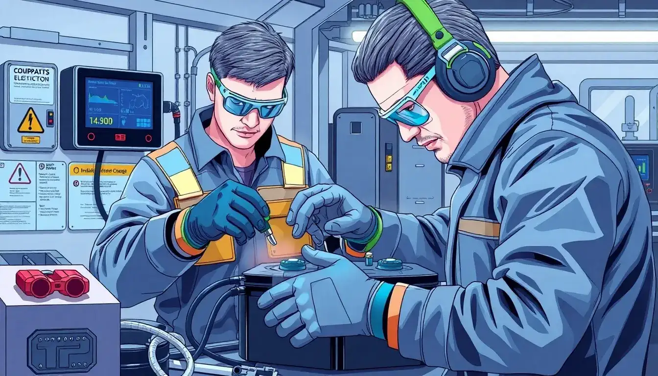 Are there any specific safety regulations for using tools on PHEV batteries