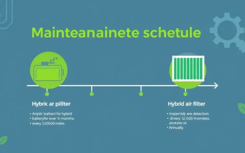 How often should the hybrid battery and hybrid air filter be checked in a PHEV