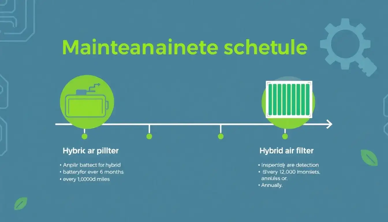 How often should the hybrid battery and hybrid air filter be checked in a PHEV
