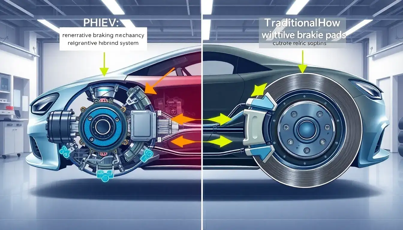Do PHEVs require different brake pads compared to traditional vehicles