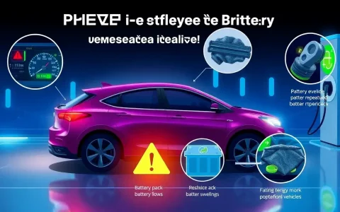 What are the signs that a PHEV's battery needs replacement