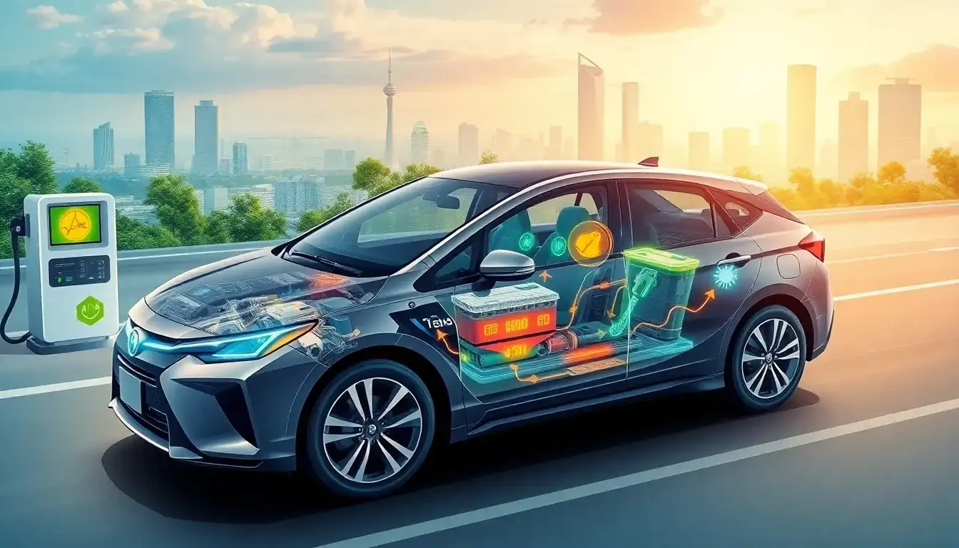 How does a failing hybrid battery affect fuel efficiency