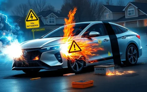 What are the potential safety risks of a failing hybrid battery