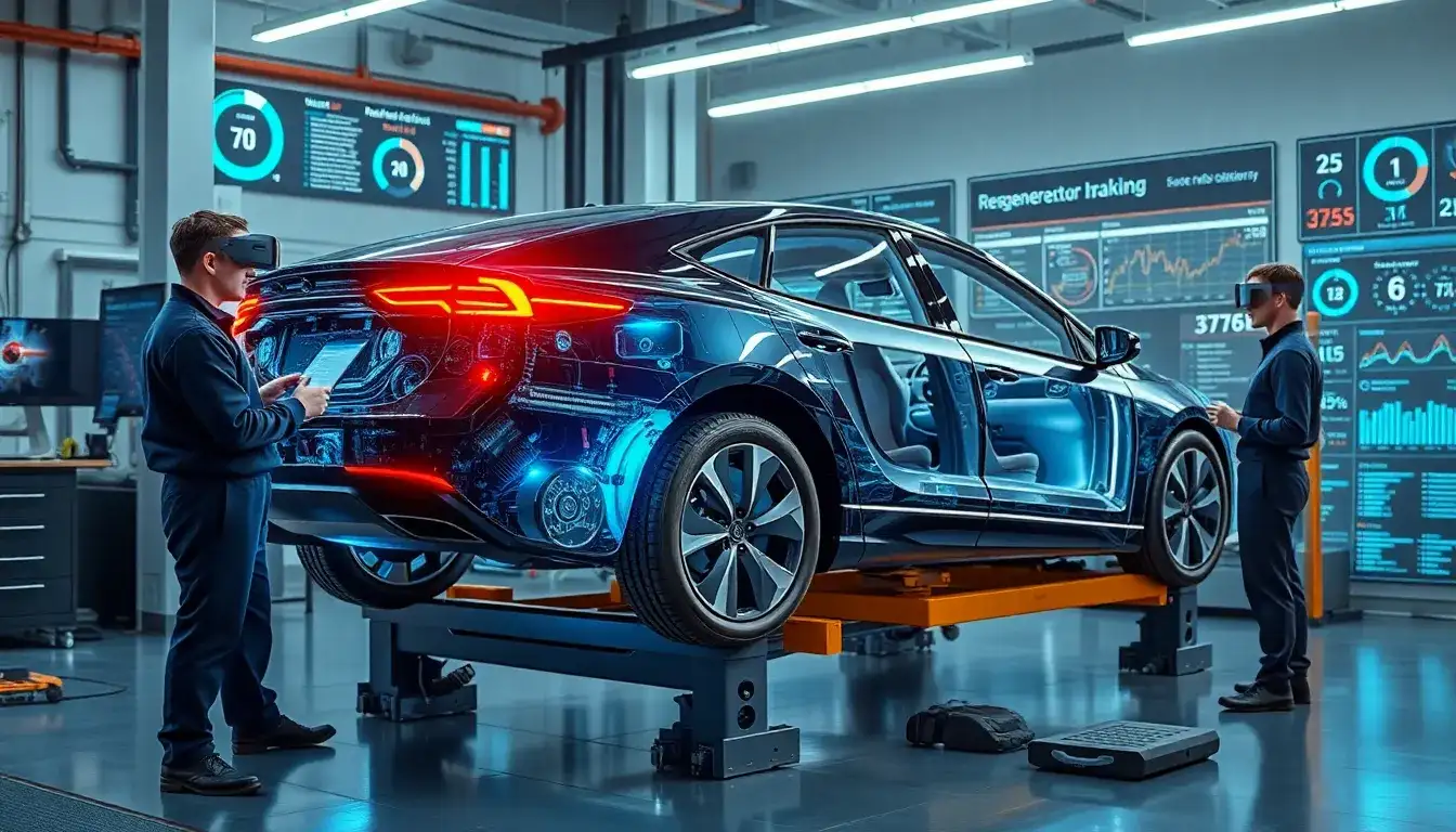 How often should the regenerative braking system be inspected or serviced