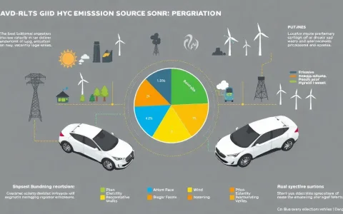 What role does electricity source play in the emissions of PHEVs and HEVs
