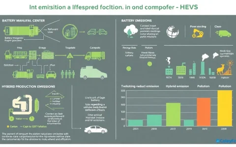 How does the battery production emissions impact the lifetime emissions of PHEVs and HEVs