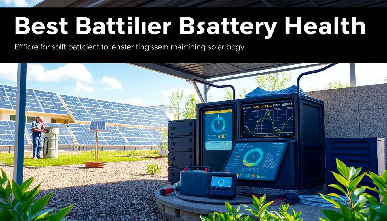 What are the best practices for maintaining solar battery health