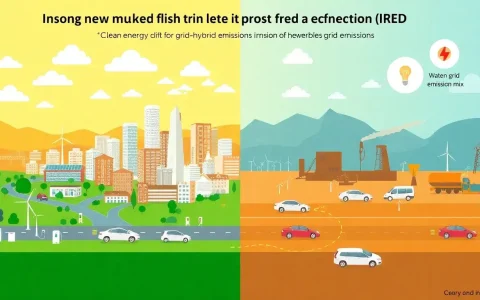 How does the grid emissions mix impact the overall emissions of PHEVs and HEVs
