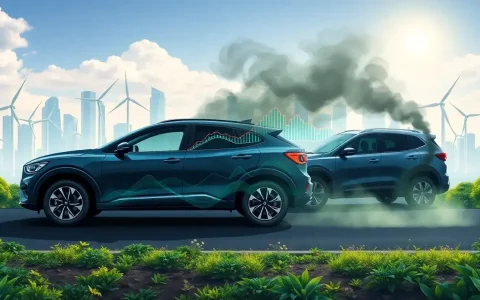 How do the emissions of PHEVs and HEVs change with advancements in grid decarbonization