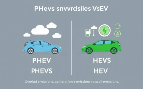 How do PHEVs and HEVs compare in terms of overall emissions reduction