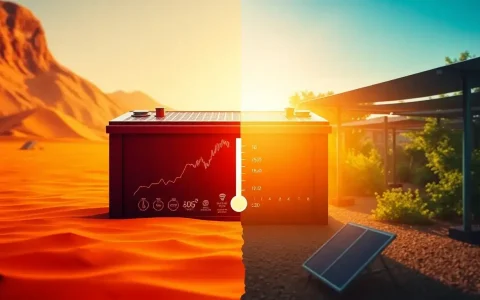 How does temperature affect the lifespan of solar batteries
