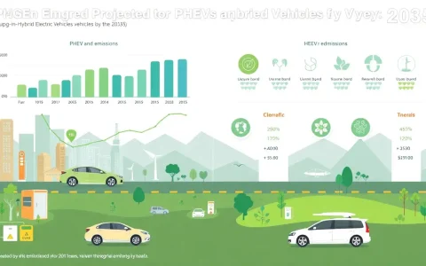 What are the projected emissions reductions for PHEVs and HEVs by 2035