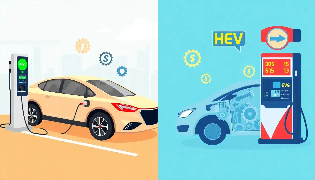 How do PHEVs compare to HEVs in terms of overall cost