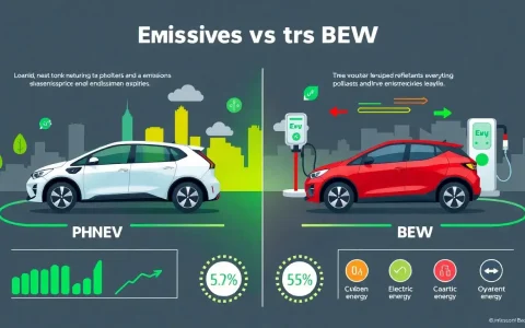 How does the emissions benefit of PHEVs compare to that of BEVs