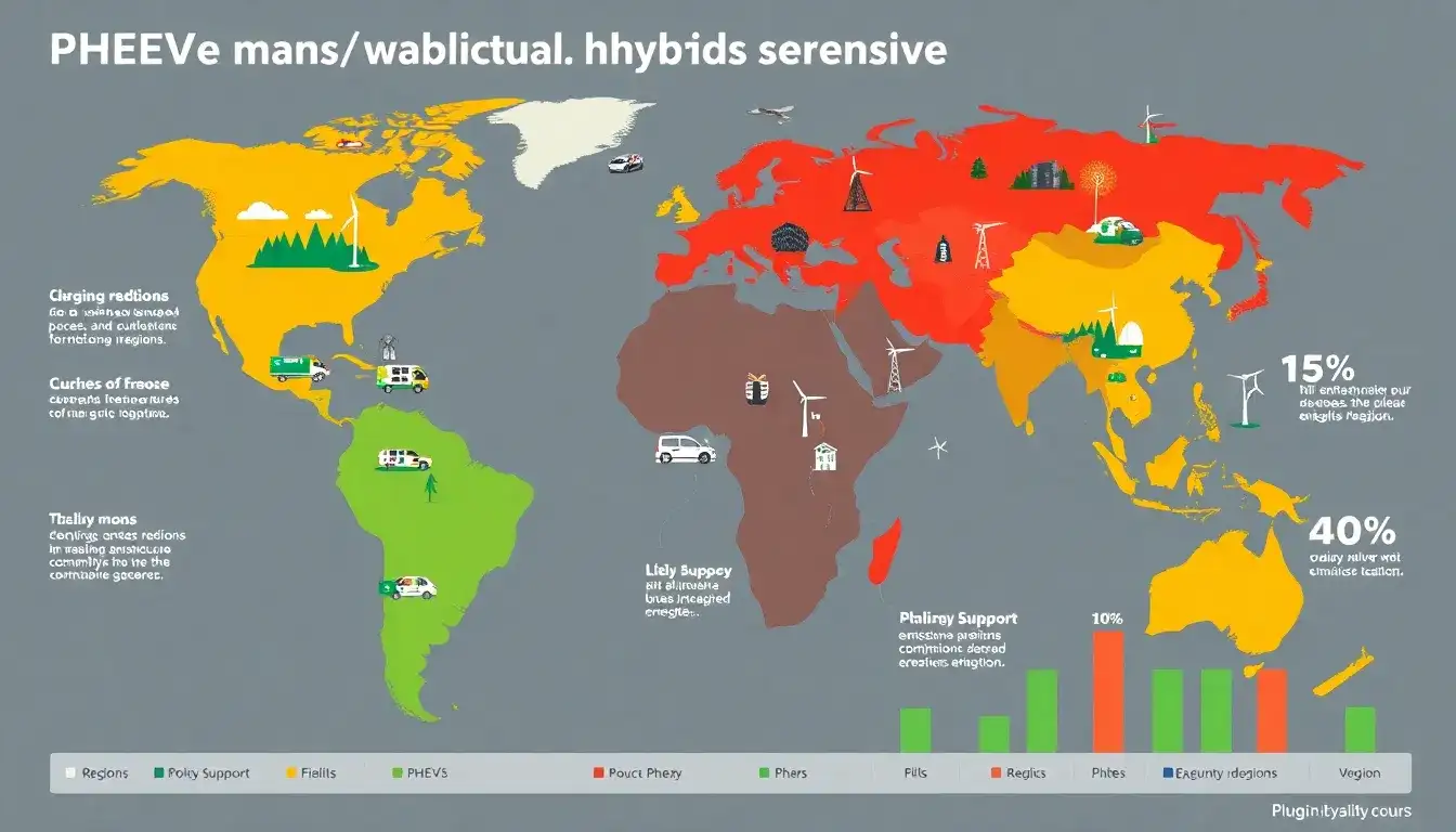 How do PHEVs contribute to reducing greenhouse gas emissions in different regions
