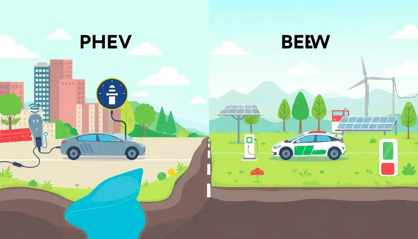 How do PHEVs compare to BEVs in terms of emissions reduction