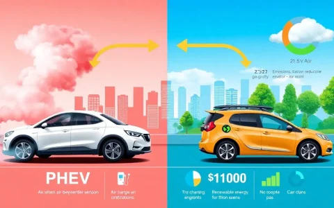 How do PHEVs impact air pollution compared to traditional gasoline vehicles