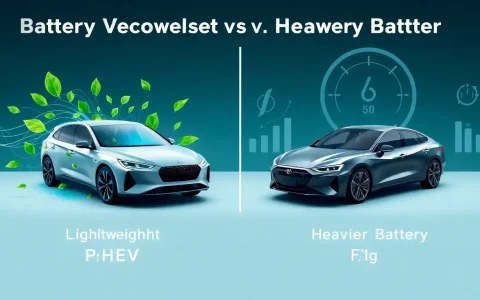 How does the battery weight impact the fuel efficiency of PHEVs