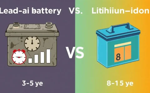 What are the differences in lifespan between lead-acid and lithium-ion batteries