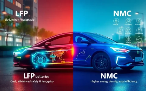 Are there any incentives for using LFP batteries over NMC batteries in the EV industry