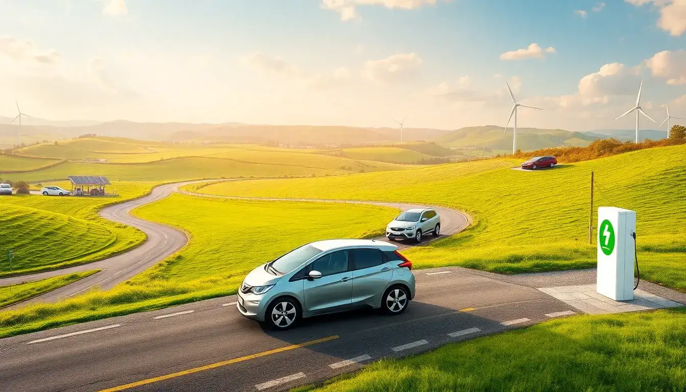 How does the driving range of PHEVs impact their overall efficiency in rural areas