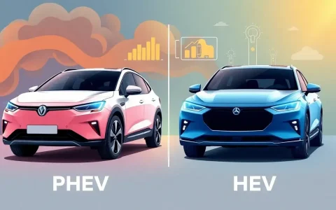 How does the battery size of PHEVs affect their overall emissions compared to HEVs