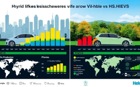 What are the lifecycle emissions differences between HEVs and PHEVs in different regions