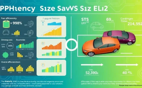 How does battery size affect the overall efficiency of PHEVs