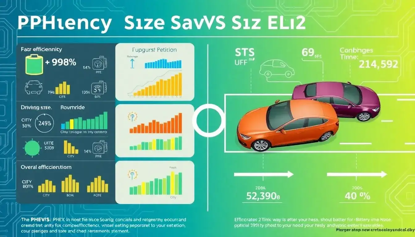 How does battery size affect the overall efficiency of PHEVs