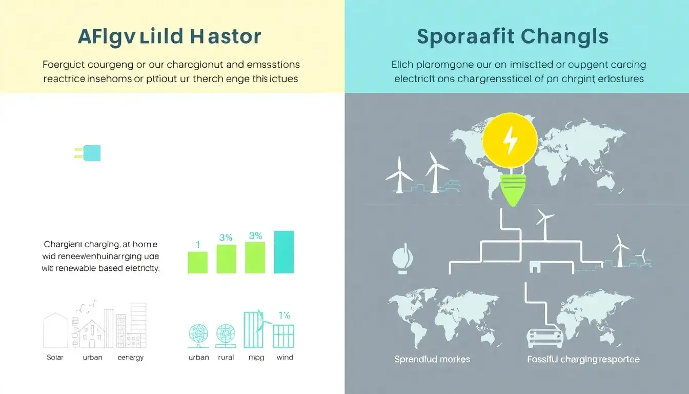 How do charging patterns influence the emissions of PHEVs