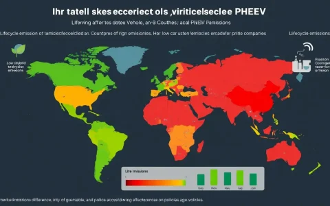 How do lifecycle emissions of HEVs and PHEVs compare in different countries