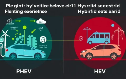 What are the emissions benefits of PHEVs compared to HEVs in regions with high grid emissions