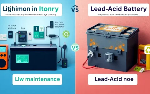 What are the maintenance requirements for lithium-ion batteries compared to lead-acid batteries