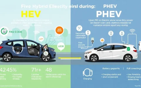 What are the main differences in fuel efficiency between HEVs and PHEVs in city driving