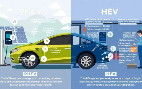 What are the main differences in maintenance requirements between PHEVs and HEVs