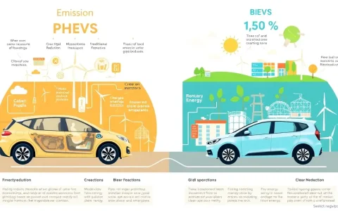 How do PHEVs compare to BEVs in terms of emissions reduction with grid decarbonization