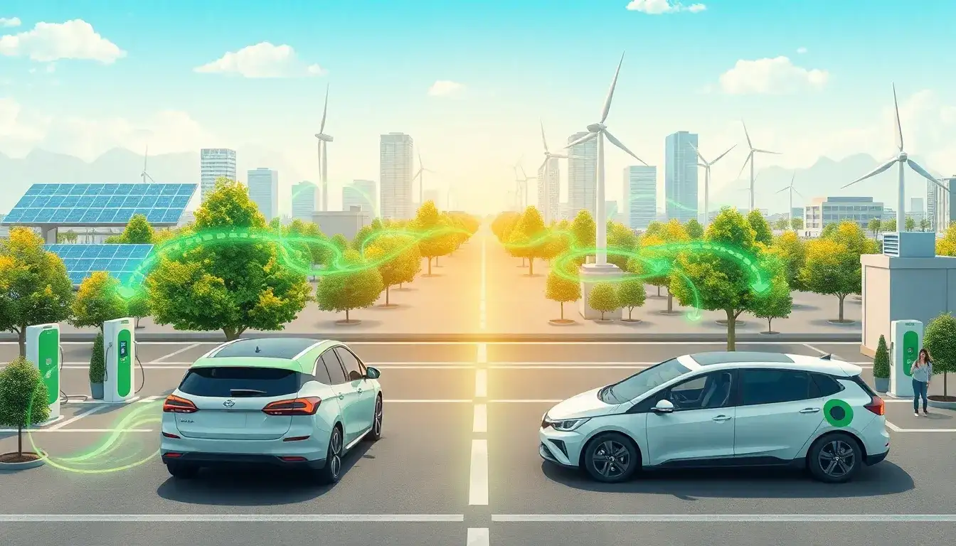 What role does vehicle-to-grid (V2G) technology play in the environmental benefits of PHEVs