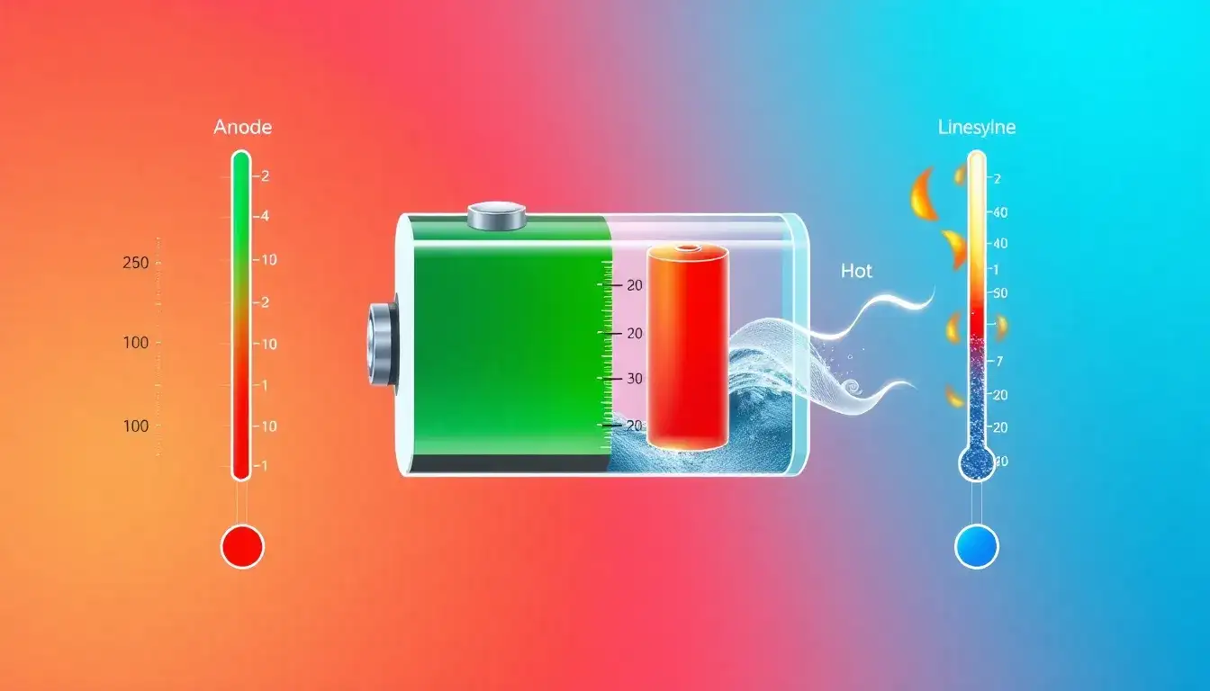 How does temperature affect the performance and lifespan of lithium-ion batteries