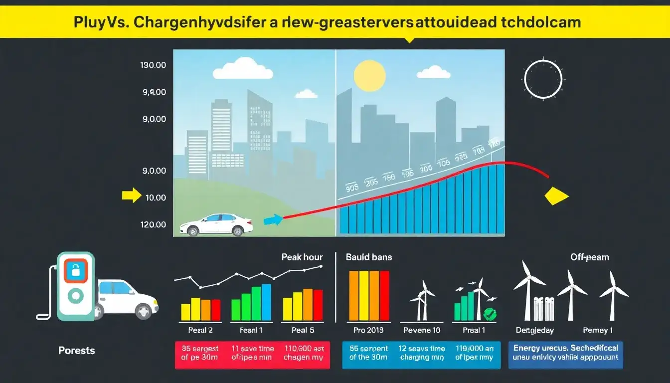 How does the charging schedule of PHEVs impact overall electricity consumption